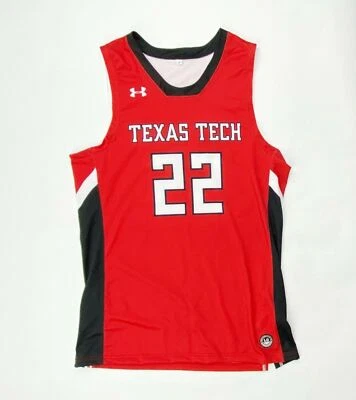 Under Armour Texas Tech Valkyrie Basketball Jersey Men's Large Red UJKJP1M - Image 1 of 2