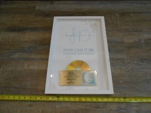 RARE ORIG LAUREN DAIGLE RIAA GOLD RECORD AWARD PRESENTED JASON INGRAM CAN IT BE - Picture 1 of 7