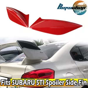 Fit For 15-21 Subaru WRX VB Sedan STI Spoiler Side Fin Cover Painted #C7P - Picture 1 of 5
