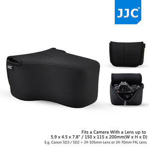 JJC 20*15*11(cm) Neoprene Black Compact Camera Case for Canon Nikon Fujifilm SLR