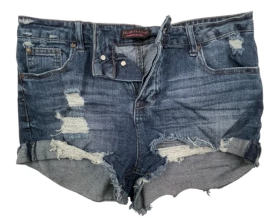 Pantalones Cortos de Denim Celebrity Rosa High Road Deshilachados Talla 11/30 Foto 1 de 4