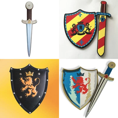 Niños Caballeros Templarios Guerrero Medieval Espuma Espada y Escudo Accesorios Disfraz Juegos con disfraces Foto 1 de 4