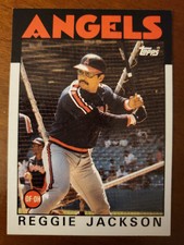 Reggie Jackson Singles Pick Cards from 1980s California Angels New York Yankees