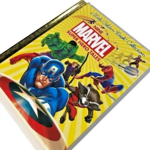 Little Golden Book Collection Nine Marvel Super Hero Tales Avengers Spiderman + - Picture 1 of 12