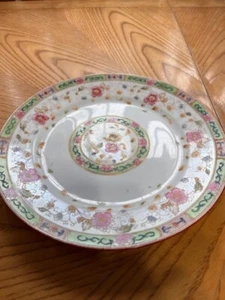 VINTAGE NORITAKE HAND PAINTED PINK FLOWER 8 1/2" PLATE - Picture 1 of 4