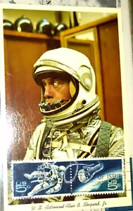 FIRST DAY CARD ALAN B. SHEPARD," #1331-32 "Astronaut & Gemini 4 Capsule," 1967 - Picture 1 of 4