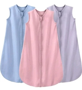 Yoofoss Baby Sleep Sack 6-12 Months 3-Pack Wearable Blanket 2-Way Zipper Medium - Picture 1 of 10