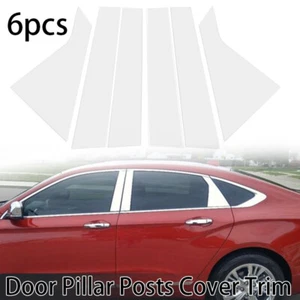 Chrome Pillar Posts Kit for Chevy Impala 20142020 6pc Set Door Trim Piano Cover - Picture 1 of 12