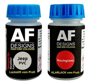 Lackstift für Jeep PVC Wheat Beige Metallic + Klarlack je 50ml Autolack Basislac - Bild 1 von 7