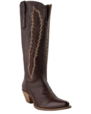 Bota Occidental Dan Post Para Mujer Mahan Bordada Pluma - Puntera Corta - DP80039 9 M Foto 1 de 4