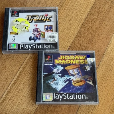 Puzznic + Jigsaw Madness Sony PS1 PlayStation Games Bundle PAL With Manuals - Image 1 of 4