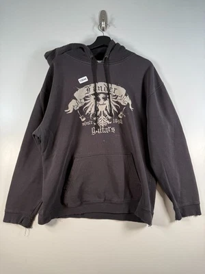 Y2K Fender Guitars Mens The Eagle Stratocaster Graphic Hoodie Black Size Large - Image 1 of 4