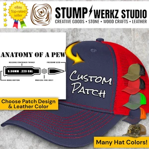 Custom Trucker Mütze Baseball Cap personalisiert Richardson USA Anatomy of a PEW - Bild 1 von 21