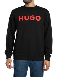 HUGO Men's Dem Graphic Sweatshirt, Black - Picture 1 of 5