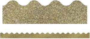 Carson Dellosa Sparkle and Shine 39 Fuß Gold Glitzer Pinnwand Bordüren, 13 - Bild 1 von 1