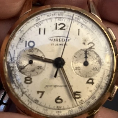 Aureole 1940s Chronograph - Needs a Fix - Image 1 of 4