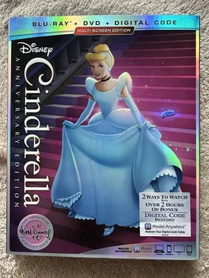 Cinderella Anniversary Edition (Target Exclusive) (Blu-Ray + DVD + Digital) Foto 1 de 3