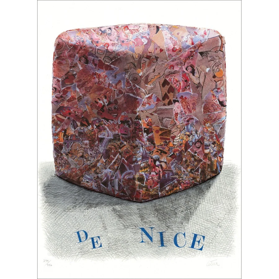 CÉSAR (César Baldaccini) - Lithographie originale  "Carnaval de Nice" 75x56cm -  - Photo 1/3