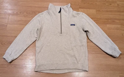 Men's Patagonia 1/2-Zip Woolie Fleece Pullover STY26906FA19 Oatmeal - L - Image 1 of 4
