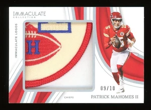 2023 Immaculate Logos Patrick Mahomes II #/10 Chiefs LOGO Patch SB MVP YR - Picture 1 of 2