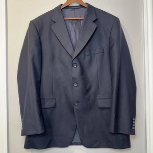 Neu $ 1495 Burberry London marineblau gestreifter Wollblazer 44 R Sportmantel neu ohne Etikett - Bild 1 von 11