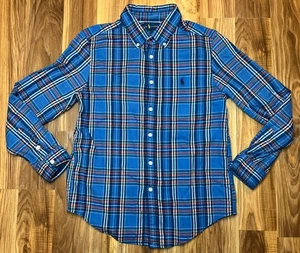 Ralph Lauren Youth Large 14-16 Plaid Button Up Shirt Long Sleeve - Picture 1 of 8