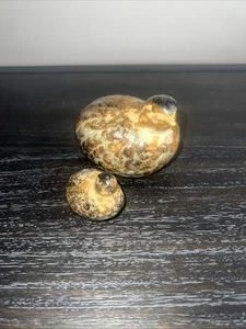 Vintage Quail Figurines Ceramic Pottery Brown Made In Japan, Otagiri, Lot of 2 - Picture 1 of 7