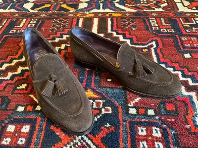 Carmina Uetam tassel loafers size UK9 brown suede combination sole - Image 1 of 4