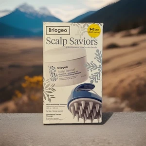 Briogeo Scalp Saviours Shampoo And Massager Set  / New With Box - Picture 1 of 1