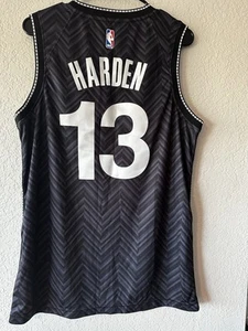 Brooklyn Nets JAMES HARDEN Nike 2021 Black Icon Men's 50 SWINGMAN Jersey NBA - Picture 1 of 4