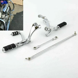 Forward Controls Foot Pegs Lever Linkages Fit For Harley Sportster 1200 883 XL - Picture 1 of 12