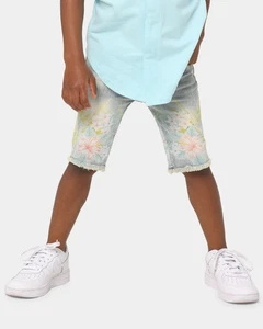Haus of JR Kid's Garden Denim Shorts Kids 6T Toddler Boys Girls - Picture 1 of 5
