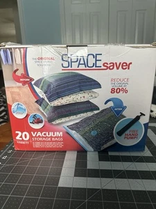 Spacesaver Premium Vakuum Aufbewahrungsbeutel Sorte 20 Stück mit Pumpe siehe Beschreibung - Bild 1 von 17