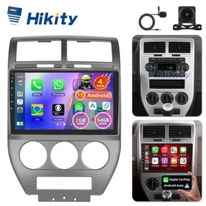 2+64GB CarPlay Android15 Radio Für Jeep Compass 2007-2010 mit GPS Navi BT Kamera - Bild 1 von 16