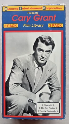 CARY GRANT Film Library 3Pack VHS MOVIES, Charade/His Girl Friday/Penny Serenade - Image 1 of 4