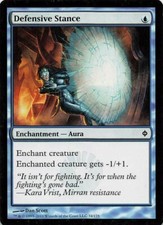 1x Defensive Stance New Phyrexia MTG Magic Cards