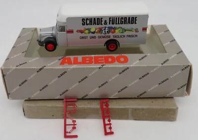Albedo Ho 1/87 Camion Mb L311 Mercedes Schade & Füllgrabe #115145 In Box - Immagine 1 di 4