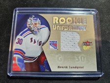 2005-06 Ultra Rookie Uniformity Jerseys #RUHL Henrik Lundqvist