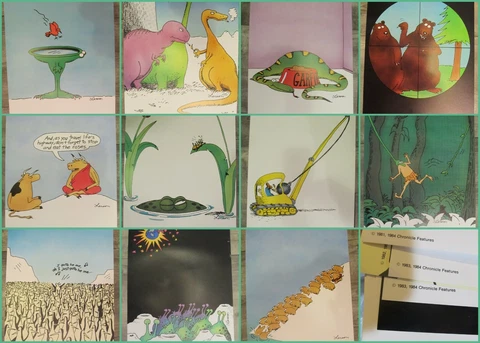 SALE !!!!! LOT OF 11 FAR SIDE Posters 14 X 19.5 Gary Larson  1984 FARSIDE NEW Cover