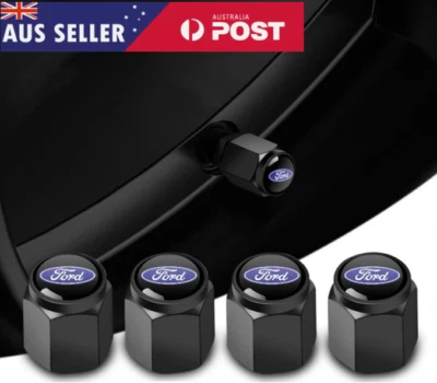 Brass Tyre Valve Cap 4pc Ford Ranger Next Gen Mustang Raptor Everest Wildtrak - image 1 of 4
