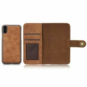 For iPhone 11 Pro MAX XS XR 7 8 SE Magnetic Leather Removable Wallet Case Cover