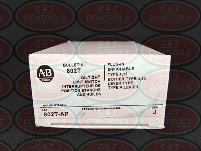 Interruptor de límite ALLEN BRADLEY 802T-AP, construcción hermética NEMA tipo 4 y 13 Foto 1 de 3