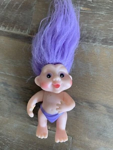 applesauce troll 1991 figure purple hair - Picture 1 of 4