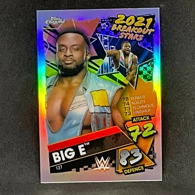 2021 Topps Chrome Slam Attax #127 - Big E - Refractor - Image 1 of 3