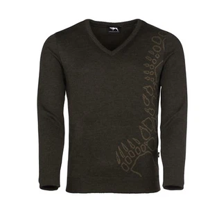 ¡NUEVO!! PERRO CAZA Suéter Hombre COBLACH - Escote en V - 100% Lana (Merino) - Imagen 1 de 1