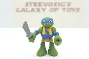 Playmates Half Shell Heroes TMNT Dino Leo Leonardo From Triceratops Pack - Imagen 1 de 3