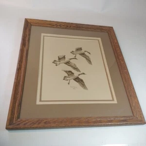 Reth Tandy Künstler gerahmte Zeichnung 1983 Original 17x16 cm  - Bild 1 von 6