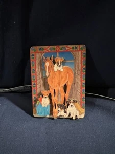 Jack Russell Terrier 2D Wood Fridge Magnet by Pipsqueak Productions - Picture 1 of 5