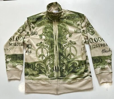 Moschino Джереми Скотт игры шоу коллекции легкий трек куртка деньги печати - Изображение 1 из 4