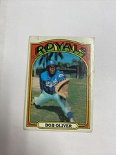 1972 Topps Baseball Bob Oliver Kansas City Royals Card #57
